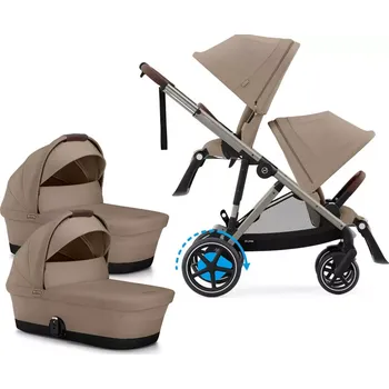 CDATA[Podrobnosti o produktu Set obsahuje: Rám Priam 4.0 plus Priam Seat Pack plus Priam Lux Carry Cot plus Cloud T…
v 3 obchodech
![Kočárek CYBEX e-Gazelle S + 2x Gazelle S Cot + sedačka ke golfové konfiguraci 2025 Almond Beige (Taupe Frame)