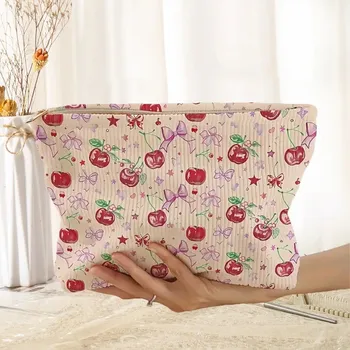 Kosmetická taška Stylová taštička s mašlí na zip | kosmetická taštička, make up organizér - DQ211609