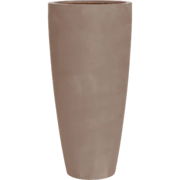 Květináč Moderní keramický květináč Fiberstone, Dax L Taupe 37x80cm