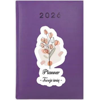 Kalendář Knihový kalendář 2026 A5 fialový