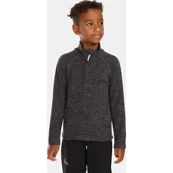 Chlapecká mikina Dětská fleecová mikina KILPI ALMERI-J UJ0204KI TMAVĚ ŠEDÁ 98