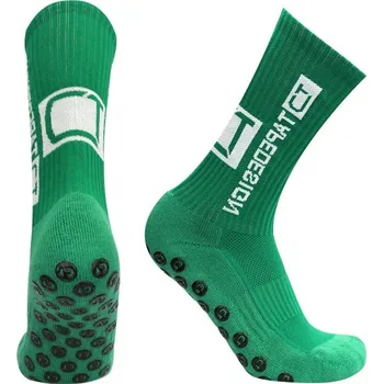 Fotbalové protiskluzové grip ponožky se silikonem | sportovní ponožky, fotbalové ponožky - Tmavě zelená