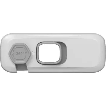 Dětský bezpečnostní prvek Dětská bezpečnostní pojistka na dvířka | dětská pojistka, zámek skříňky - 1ks šedá