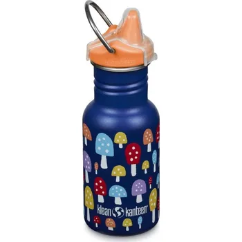 Láhev Klean Kanteen nerezová lahev Kid Classic Narrow 355ml Sippy Cap mushrooms