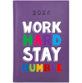 Kalendář Knihový kalendář 2026 A5 fialový