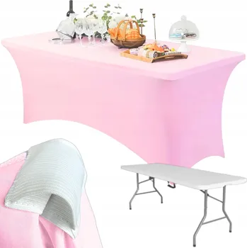 Prostěradlo Růžový potah na stůl pro bankety a catering