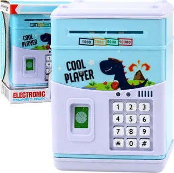 Pokladnička Pokladnička Sejf s PIN kódem pro děti, bankomat na bankovky, učení spoření