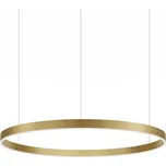 Nova Luce Motif LED kruhové závěsné svítidlo stmívatelné CCT Zlatá / 2700K-6000K Stmívatelné pomocí ovladače / ⌀120cm