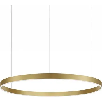 Nova Luce Motif LED kruhové závěsné svítidlo stmívatelné CCT Zlatá / 2700K-6000K Stmívatelné pomocí ovladače / ⌀120cm