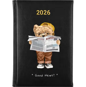 Kalendář Knižní kalendář 2026 A5 FunnyCase černý