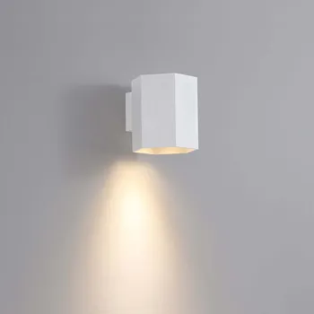 Nástěnné svítidlo Hexagon GU10 nástěnné svítidlo Bílá / Dolu