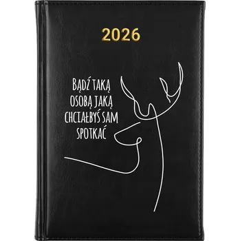 Kalendář Knižkový kalendář 2026 A5 černý