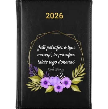 Kalendář Knižkový kalendář 2026 A5 černý