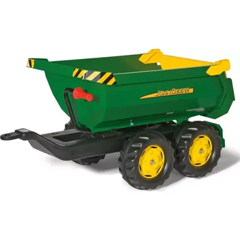 Dětské šlapadlo Milly Mally Sklápěcí traktorový návěs Rolly Toys John Deere Halfpipe zelený Zelená