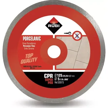Řezný kotouč RUBI Diamantový kotouč CPR 125 SUPERPRO pro obklady a tvrdé materiály (Ref. 30973)