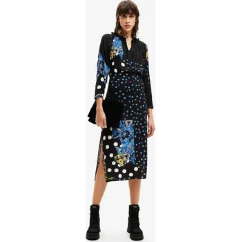 Dámské šaty Desigual šaty na běžné nošení, boho styl, délka do půlky lýtek, velikost XS