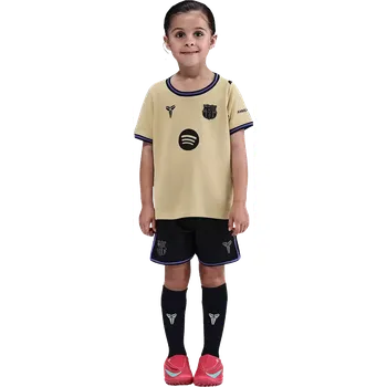 Dětská venkovní souprava Nike FC Barcelona x Kobe 25/26 pro malé děti béžová