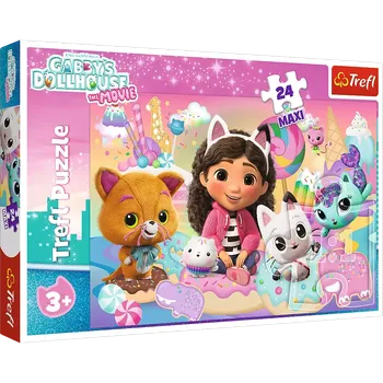 Puzzle Puzzle 24 maxi – kocí svět GABBY TREFL