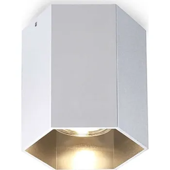 Hexagon 1 GU10 přisazené svítidlo Stříbrná