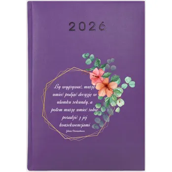 Kalendář Knižní kalendář 2026 A5 FunnyCase fialový