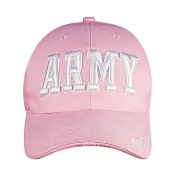 Kšiltovka Čepice dámská BASEBALL ARMY RŮŽOVÁ