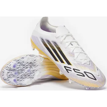 Kopačky Kopačky adidas F50 Pro FG bílá/zlatá/fialová (7,5uk/ 41 1/3EU/ 25,5cm)