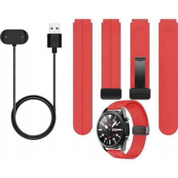 Řemínek na hodinky Univerzální červený řemínek 20mm KBR Games