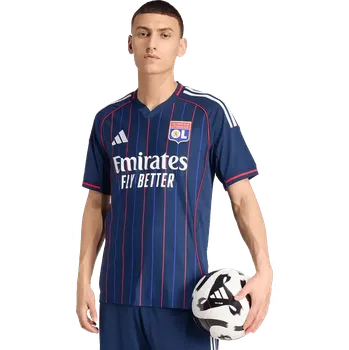 Pánský venkovní fotbalový dres Adidas Olympique Lyon 25/26 modrý