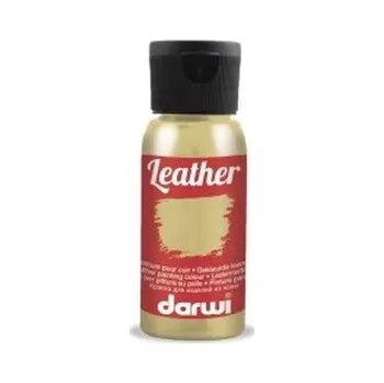 Speciální výtvarná barva Barva na kůži Darwi Leather 50ml – 050 Gold