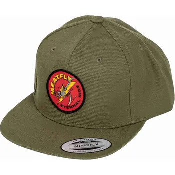 Kšiltovka Meatfly kšiltovka Flanker Snapback Red Eternal / Buck | Červená | Velikost One Size