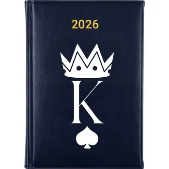 Kalendář Knižkový kalendář 2026 A5 FunnyCase modrý