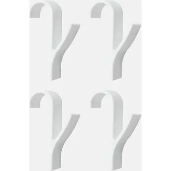 Věšák na topení do koupelny | Koupelnový háček, Věšák na ručníky - 4 KS bílé