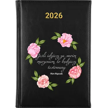 Kalendář Knižní kalendář 2026 A5 FunnyCase černý