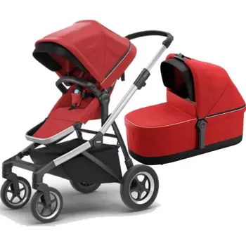 Kočárek Thule SLEEK S KORBIČKOU Energy Red