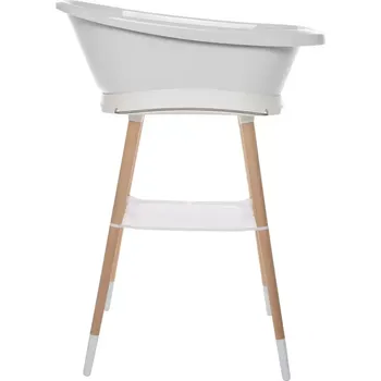 koupací vanička Bebe-Jou Sada digitální vaničky Sense Edition se stojanem Light Grey