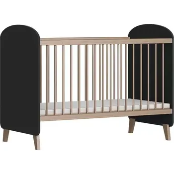 Dětská postýlka Faktum Postýlka Colette Antracit 60x120 cm Lišta proti okusu: s lištou antracitové