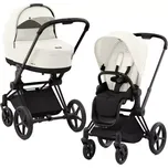 CYBEX Rám Priam 4.0 + Seat Pack + Lux Carry Cot 2025 Off White