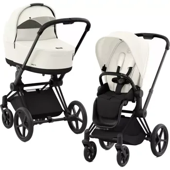 Kočárek CYBEX Rám Priam 4.0 + Seat Pack + Lux Carry Cot 2025 Off White