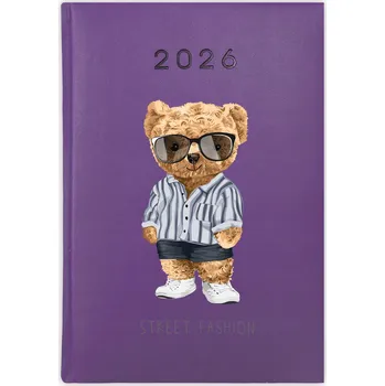 Kalendář Knižní kalendář 2026 A5 FunnyCase fialový