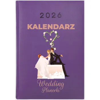 Kalendář Knihový kalendář 2026 A5 fialový