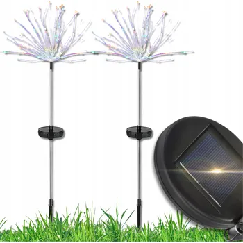 IP kamera 2x DMUCHAWIEC SOLARNY OGRODOWY LAMPKA SOLÁRNÍ LED 72CM BÍLÁ