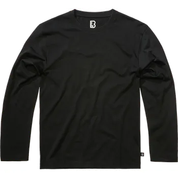 Pánské tričko BRANDIT tričko Premium Longsleeve Shirt Black Velikost: L