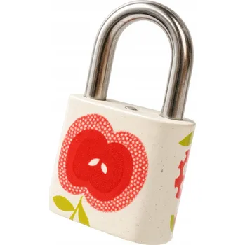 ZÁMEK NA SKŘÍŇKU DO FITNESS CENTRA NA KLÍČ, ZESÍLENÝ OBLOUK, PRO TAŠKU NEBO ZAVAZADLO, 30 MM