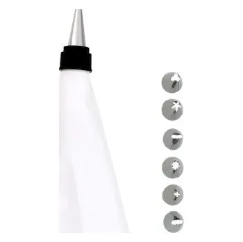 Silikonový cukrářský rukáv + 7 trysek/špiček na zdobení