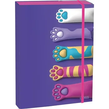 desky na sešit Box na sešity s klopou A4 Paws
