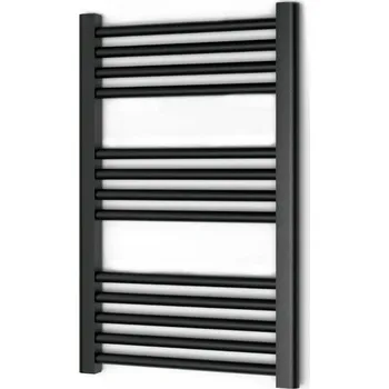 Radiátor Koupelnový radiátor teplovodní Warmtec 350 W 45 x 70 cm černý