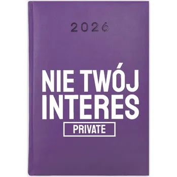 Kalendář Knihový kalendář 2026 A5 fialový