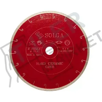 Řezný kotouč SOLGA Diamantový kotouč na tvrdou keramiku a gres 250/25,4 (Ref. 20010250)