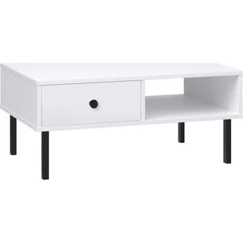 Konferenční stolek Konferenční stolek Kobi obdélníkový 90 x 60 x 43 cm bílý