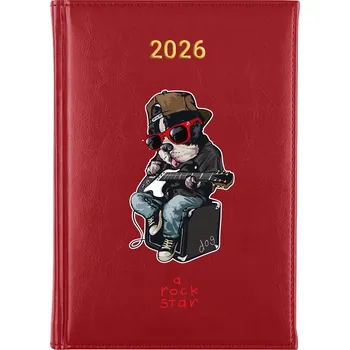 Kalendář Knižkový kalendář 2026 A5 FunnyCase modrý